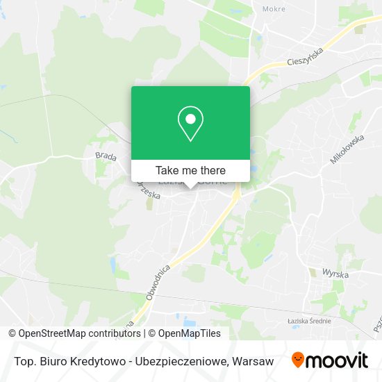 Top. Biuro Kredytowo - Ubezpieczeniowe map