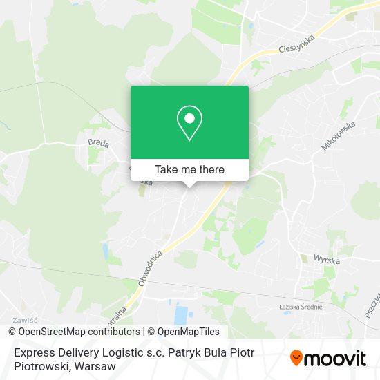 Express Delivery Logistic s.c. Patryk Bula Piotr Piotrowski map