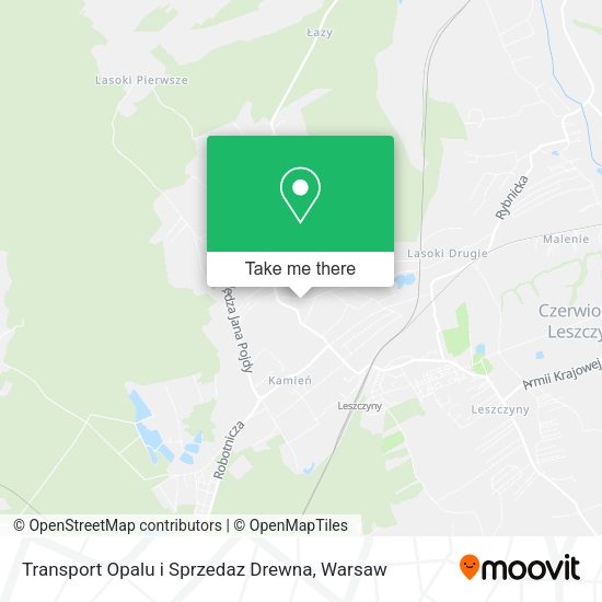 Transport Opalu i Sprzedaz Drewna map