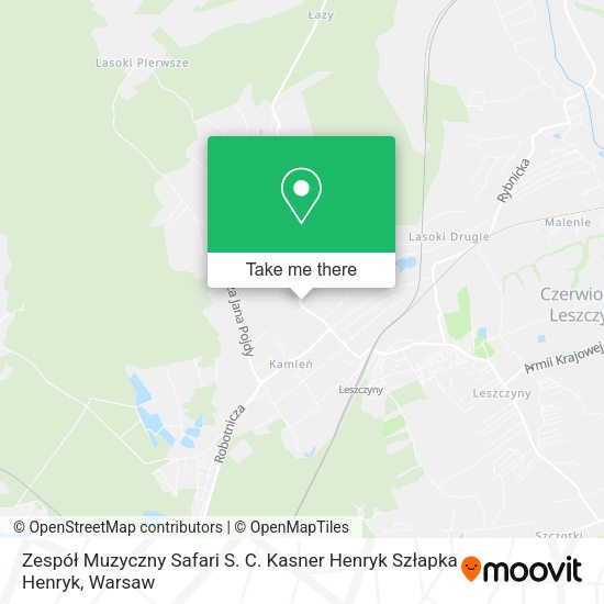 Zespół Muzyczny Safari S. C. Kasner Henryk Szłapka Henryk map