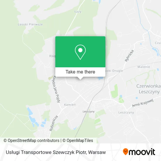 Карта Usługi Transportowe Szewczyk Piotr