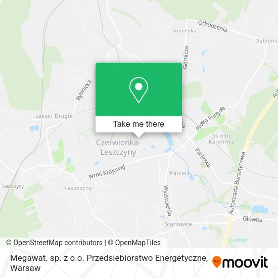 Megawat. sp. z o.o. Przedsiebiorstwo Energetyczne map