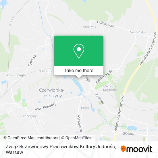 Związek Zawodowy Pracowników Kultury Jedność map