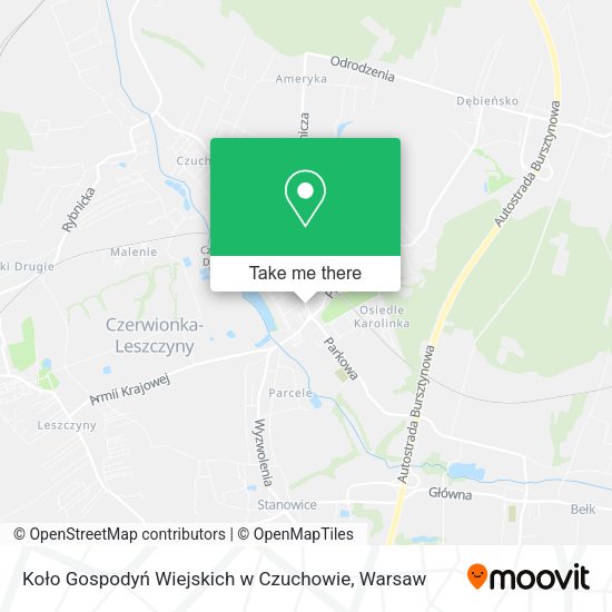 Koło Gospodyń Wiejskich w Czuchowie map