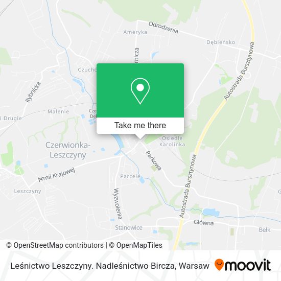 Leśnictwo Leszczyny. Nadleśnictwo Bircza map