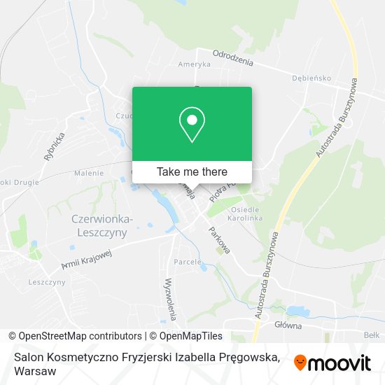 Salon Kosmetyczno Fryzjerski Izabella Pręgowska map