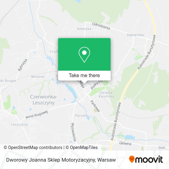 Dworowy Joanna Sklep Motoryzacyjny map