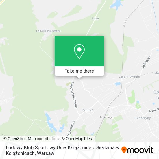 Ludowy Klub Sportowy Unia Książenice z Siedzibą w Książenicach map