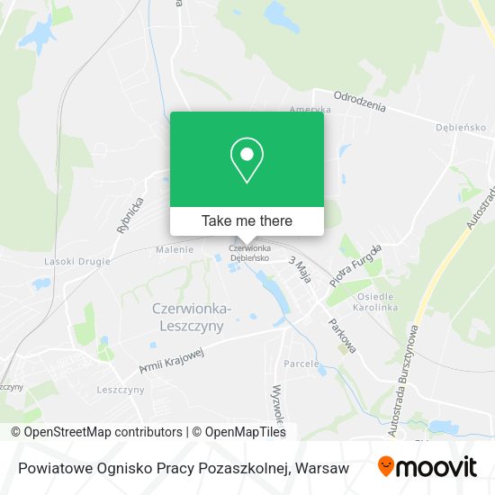 Powiatowe Ognisko Pracy Pozaszkolnej map