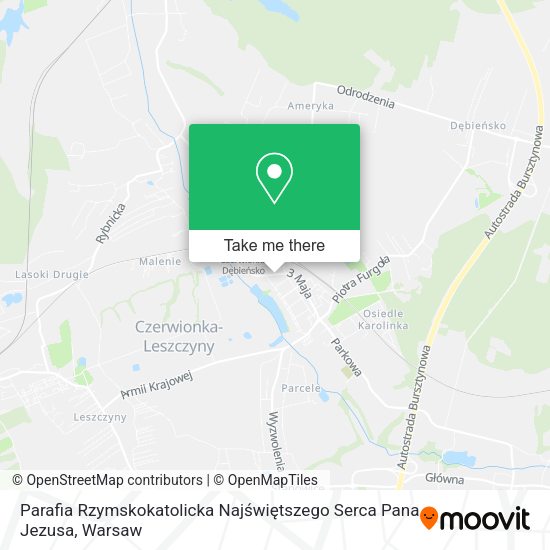 Parafia Rzymskokatolicka Najświętszego Serca Pana Jezusa map