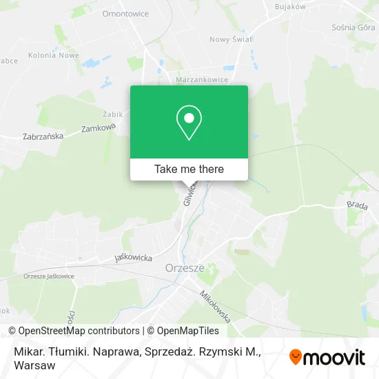 Mikar. Tłumiki. Naprawa, Sprzedaż. Rzymski M. map