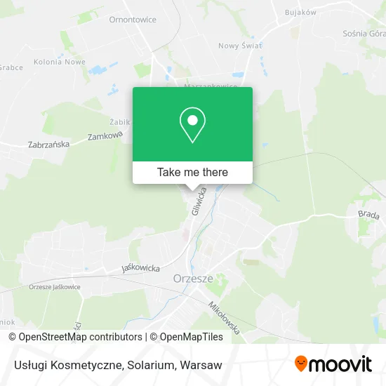 Usługi Kosmetyczne, Solarium map