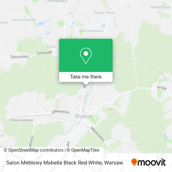 Salon Meblowy Mebella Black Red White map