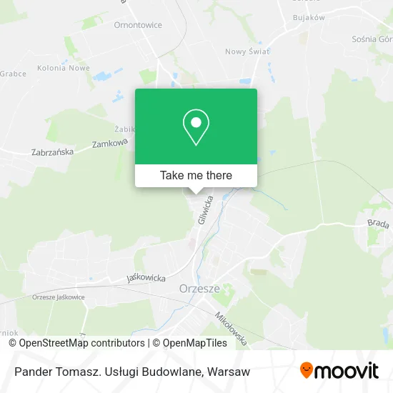 Pander Tomasz. Usługi Budowlane map