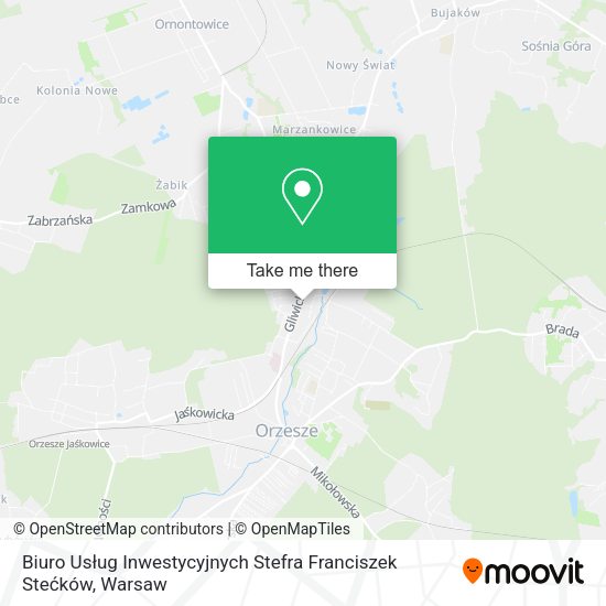 Biuro Usług Inwestycyjnych Stefra Franciszek Stećków map