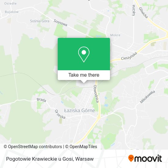 Pogotowie Krawieckie u Gosi map