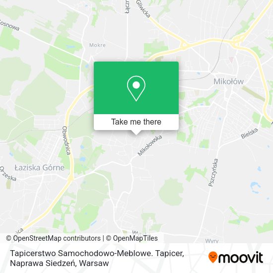 Tapicerstwo Samochodowo-Meblowe. Tapicer, Naprawa Siedzeń map