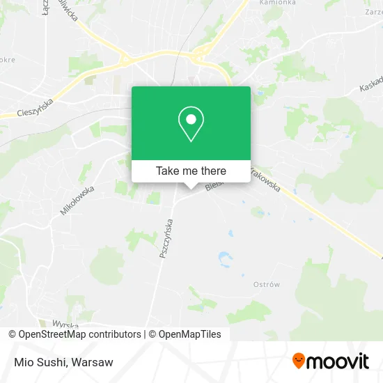 Карта Mio Sushi