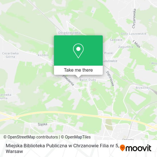 Miejska Biblioteka Publiczna w Chrzanowie Filia nr 5 map