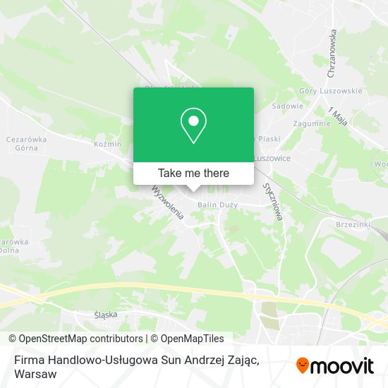 Firma Handlowo-Usługowa Sun Andrzej Zając map