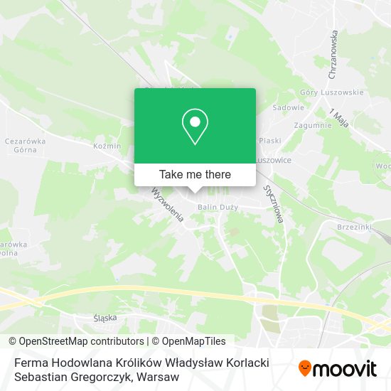 Ferma Hodowlana Królików Władysław Korlacki Sebastian Gregorczyk map