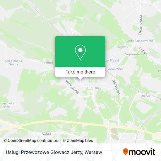 Usługi Przewozowe Głowacz Jerzy map