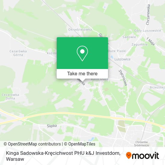 Kinga Sadowska-Kręcichwost PHU k&J Investdom map