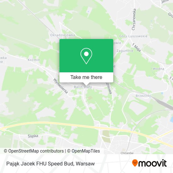 Pająk Jacek FHU Speed Bud map