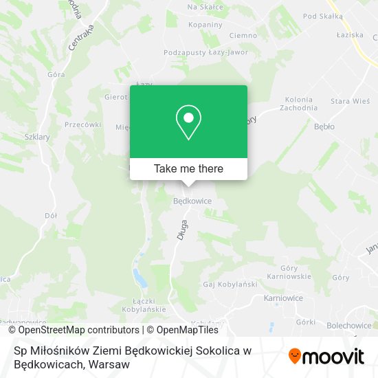 Sp Miłośników Ziemi Będkowickiej Sokolica w Będkowicach map