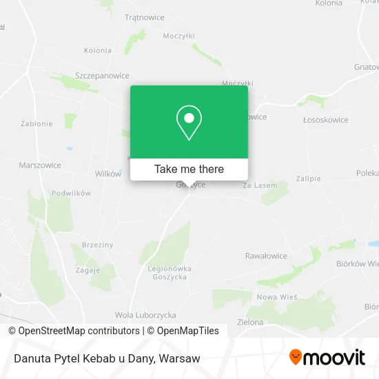 Danuta Pytel Kebab u Dany map