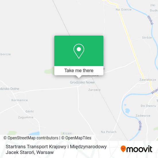 Карта Startrans Transport Krajowy i Międzynarodowy Jacek Staroń