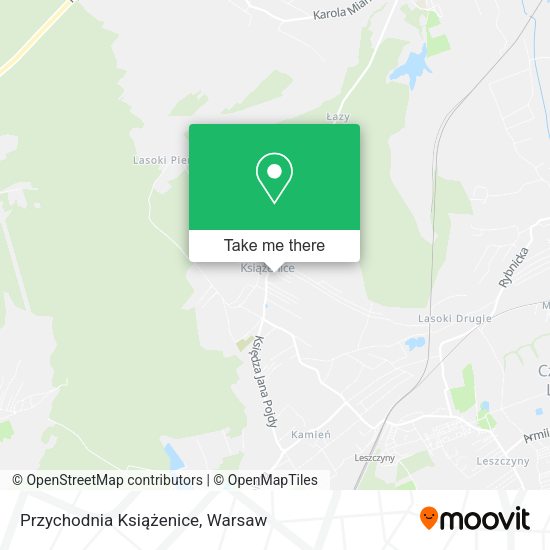 Przychodnia Książenice map