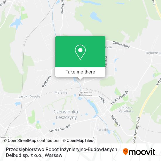 Przedsiębiorstwo Robót Inżynieryjno-Budowlanych Delbud sp. z o.o. map