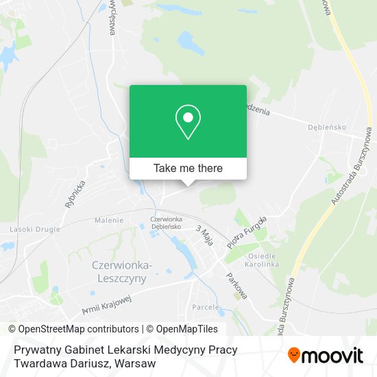 Prywatny Gabinet Lekarski Medycyny Pracy Twardawa Dariusz map