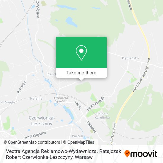 Vectra Agencja Reklamowo-Wydawnicza. Ratajczak Robert Czerwionka-Leszczyny map