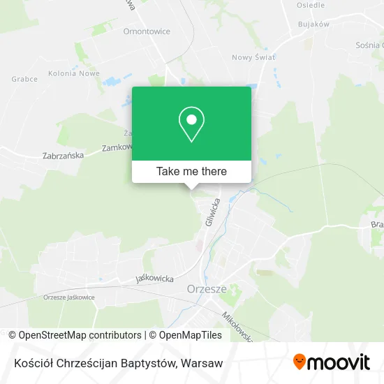 Карта Kościół Chrześcijan Baptystów
