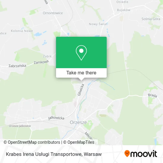 Krabes Irena Usługi Transportowe map