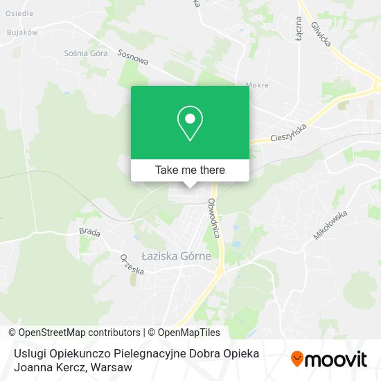 Uslugi Opiekunczo Pielegnacyjne Dobra Opieka Joanna Kercz map