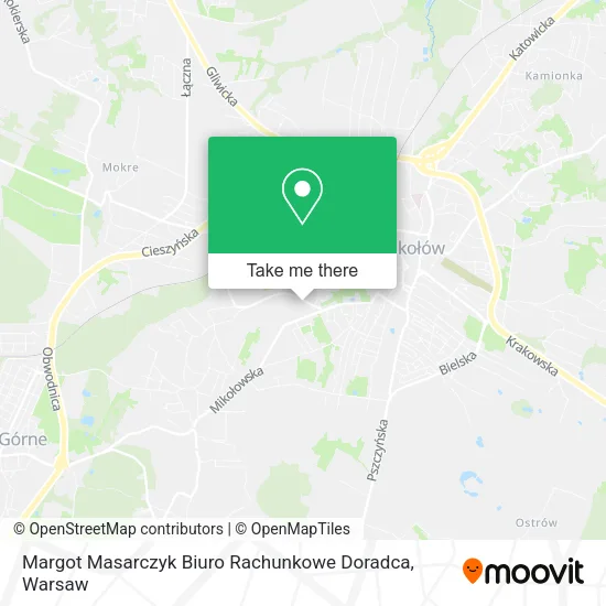 Карта Margot Masarczyk Biuro Rachunkowe Doradca