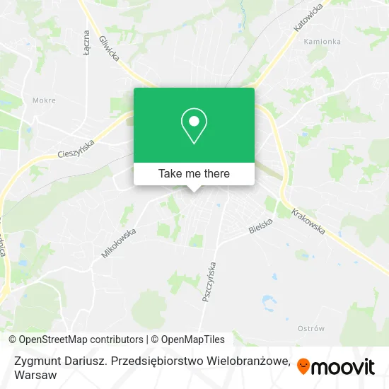 Карта Zygmunt Dariusz. Przedsiębiorstwo Wielobranżowe
