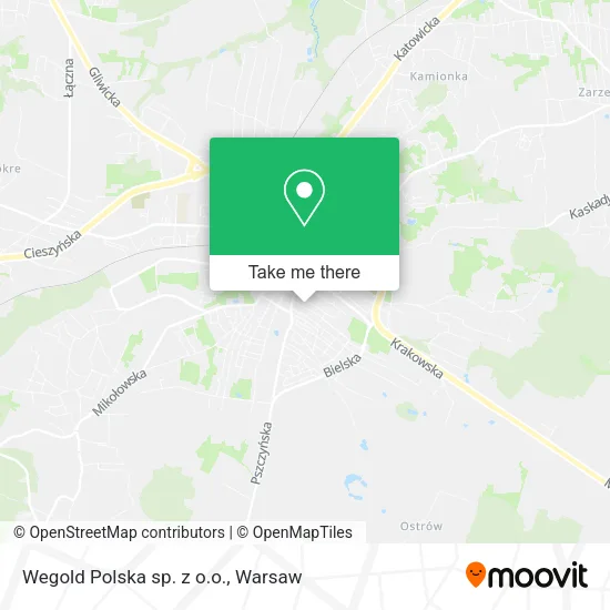 Карта Wegold Polska sp. z o.o.