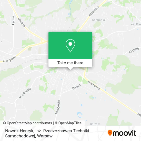 Карта Nowok Henryk, inż. Rzeczoznawca Techniki Samochodowej