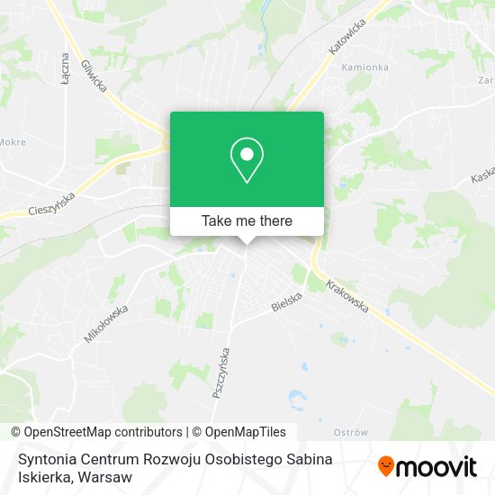 Syntonia Centrum Rozwoju Osobistego Sabina Iskierka map