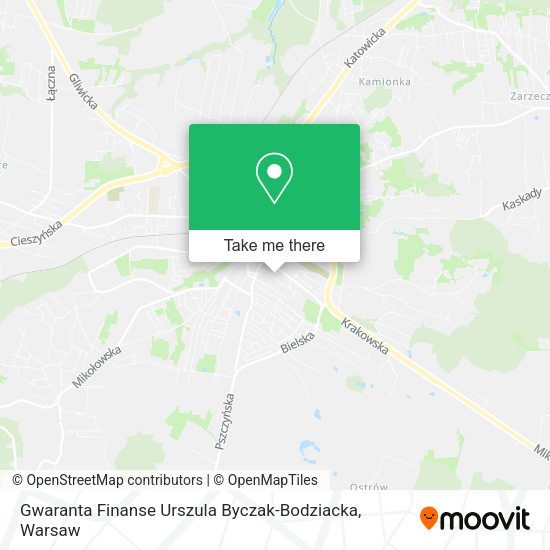 Gwaranta Finanse Urszula Byczak-Bodziacka map