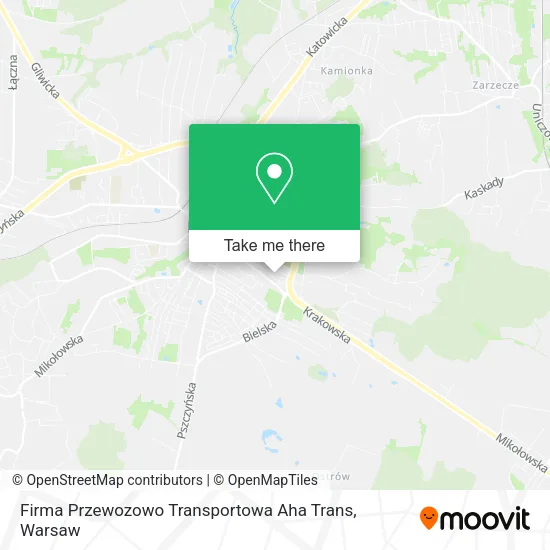 Firma Przewozowo Transportowa Aha Trans map