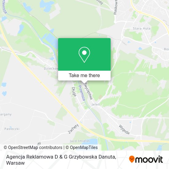 Agencja Reklamowa D & G Grzybowska Danuta map