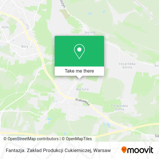 Карта Fantazja. Zakład Produkcji Cukierniczej