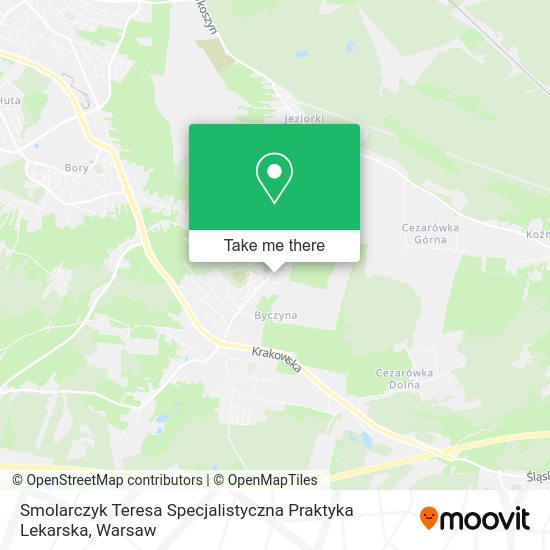 Smolarczyk Teresa Specjalistyczna Praktyka Lekarska map