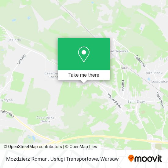 Moździerz Roman. Usługi Transportowe map