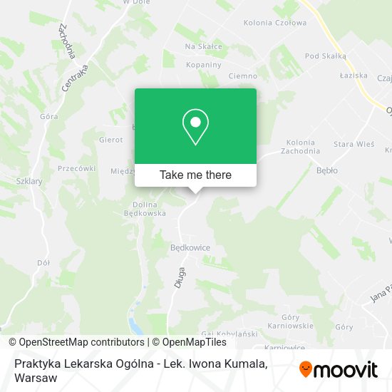 Praktyka Lekarska Ogólna - Lek. Iwona Kumala map